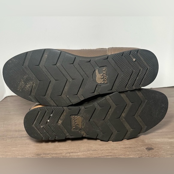 Sorel Major Moto Biker Boots Womens 7 Suede Leather Harness Combat NL2308-227. - Picture 9 of 10